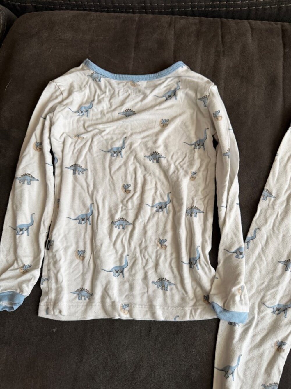 Kyte Baby 4T Dinosaur Print Pajama Set Bamboo Blend Long Sleeve Top & Pants Snug - Picture 6 of 7
